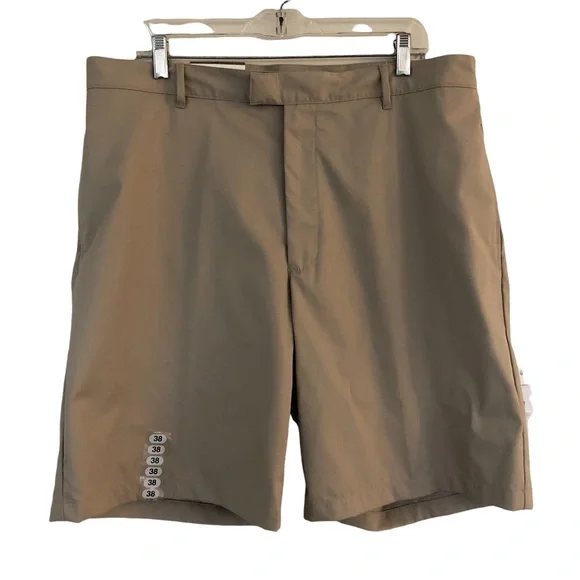 Greg Norman shorts men’s size 38 beige Flat Front retail price $48 NEW WITH TAGS - Picture 2 of 9